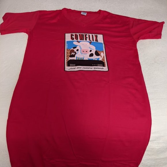 "Cowflix" T-Nightshirt - Picture 2 of 4